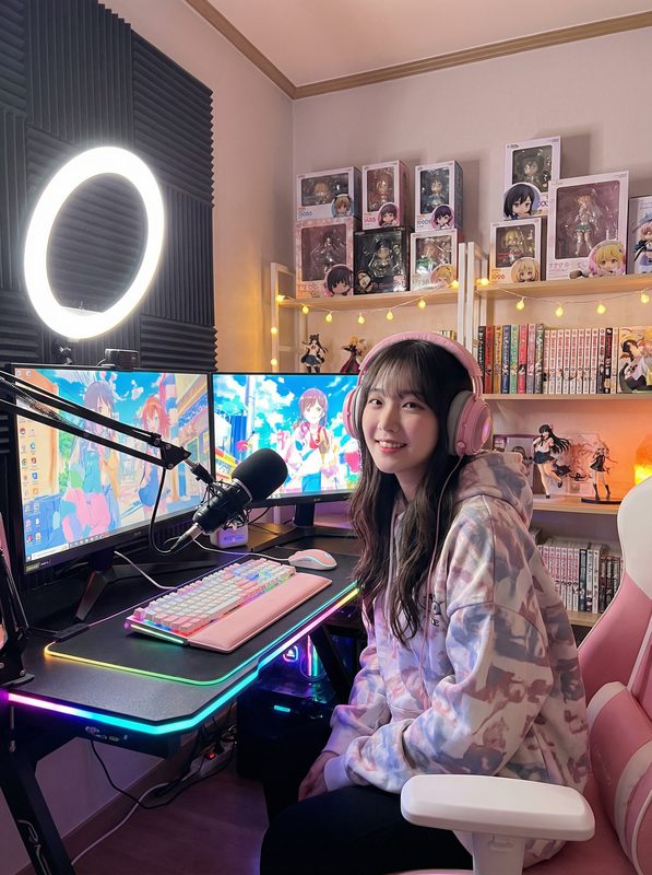 爱嚼冰淇淋动漫女主播-星野梦