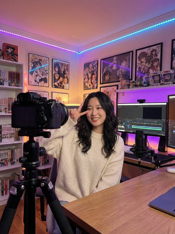 爱嚼冰淇淋动漫女主播-月光酱